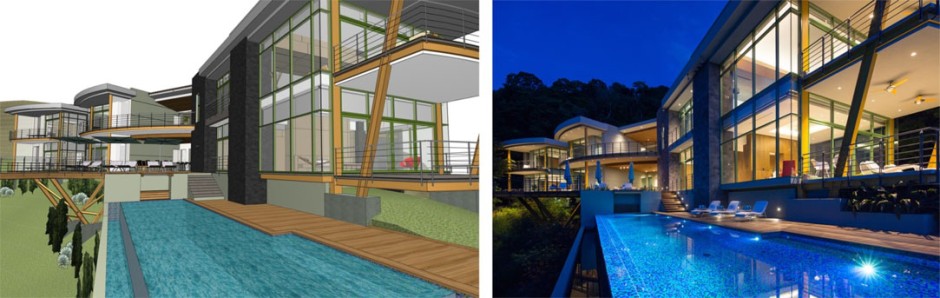 Casa Magayon - Archicad model VS reality