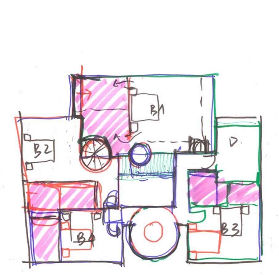Hand-sketched plan © HCF and Associates