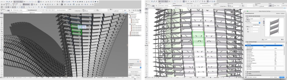 Parametric Archicad shading components