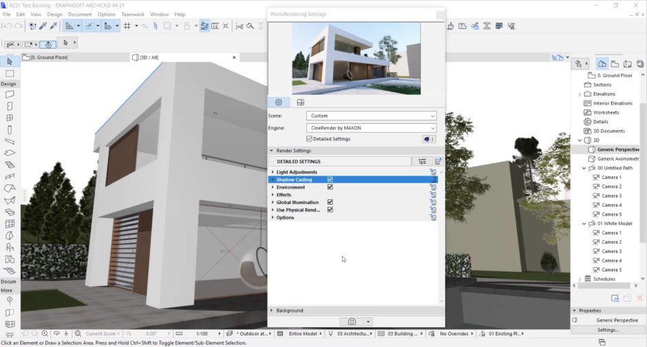Rendering with Archicad — Part 3