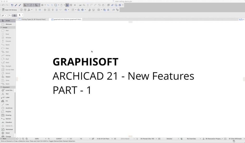 Archicad 21 Part 1: Stairs and Railing