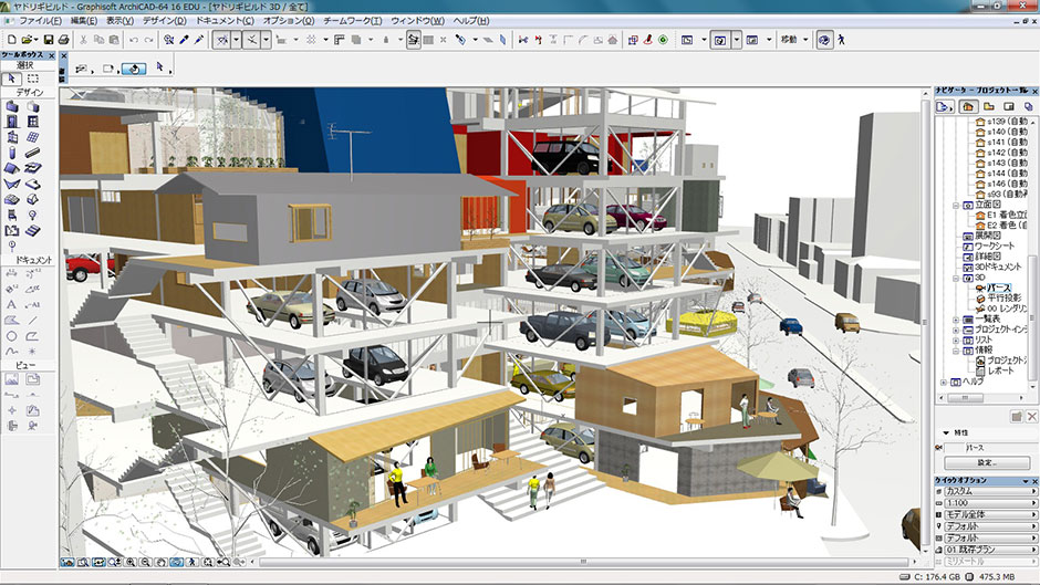 ヤドリギビルド ARCHICADモデル3