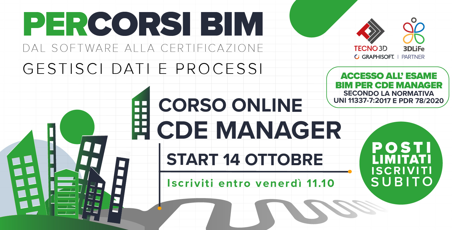 Tecno 3D e 3D LiFe | CORSO ONLINE CDE MANAGER